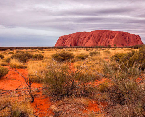 Outback, deserto na Austrália. 